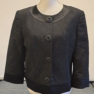 Tahari Arthur S. Levine Elegant Black Women's Jacket Sz 14